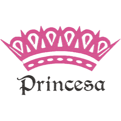 Matriz de Bordado Coroa Princesa